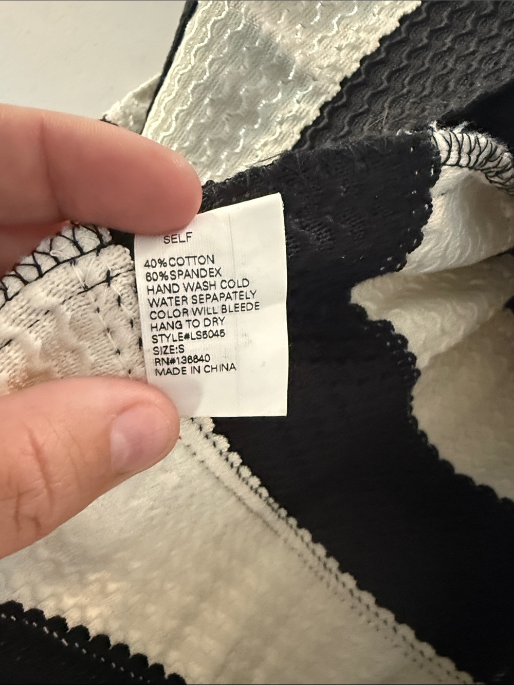 Women’s 90 Y2k black and white skirt. Stretchy will fit M-L #c23 - Picture 7 of 7